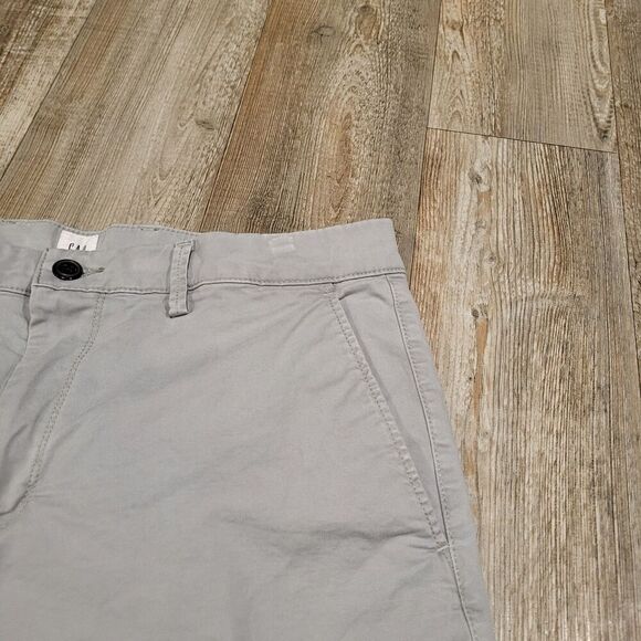 Gap Essential Khaki 10" Chino Flat Front Shorts Mens Size 33 - Picture 5 of 8
